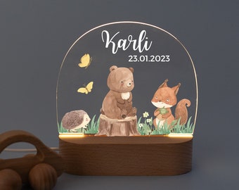 Lampe de nuit personnalisée, veilleuse personnalisée, lampe de chevet enfants, veilleuse avec nom, cadeau pour enfants