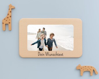 Foto Geschenk, Brett Foto, Frühstücksbrett personalisiert, Foto Brettchen, Brett Wunschtext, Babygeschenk Geburt