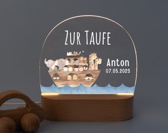 Taufgeschenke für Jungen, Taufe, Taufgeschenk, Geschenk Taufe, Nachtlicht Taufe, Taufgeschenk Patenkind, Taufe Mädchen