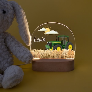 Night light tractor, tractor, tractor lamp, baby gift birth, tractor, night light boy, night light children, tractor light