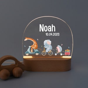 Nachtlicht, Nachtlicht personalisiert, Babygeschenk Geburt, Baby Nachtlicht, Nachtlicht Kinder, Geschenk Geburt, Taufgeschenk, Stilllicht
