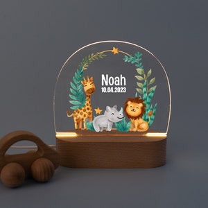 Nachtlicht Kinder, Nachtlicht Baby, Nachtlicht mit Name, Taufgeschenk Nachtlicht, Lampe personalisiert, Geburt