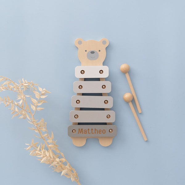 Montessori Spielzeug, Musikinstrument Kleinkind, Xylophon Holz, Kleinkind Geschenk, Baby Geschenk, Holzspielzeug personalisiert