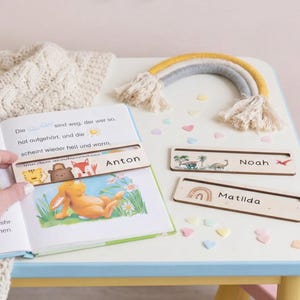 Schulbedarf, Lesehilfe, Schuleinführung Geschenk, Lesezeichen Kinder, Lesezeichen personalisiert, Einschulung, Schulanfang