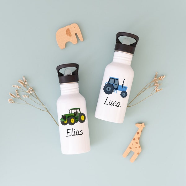 Drinkfles jongen, drinkfles gepersonaliseerd, drinkfles met rietje, drinkfles koolzuur, drinkfles trekker