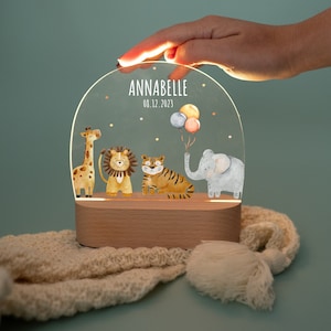 Nachtlicht Baby dimmbar, Kinderzimmer Lampe, 1. Geburtstag Geschenk, Kindergeburtstag Geschenk, Nachtlicht Kinder