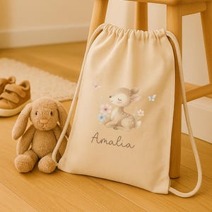 Sac de sport personnalisé pour enfants, sac de sport avec nom, vêtements de rechange, sac de garderie, cadeau de maternelle pour filles, rentrée scolaire