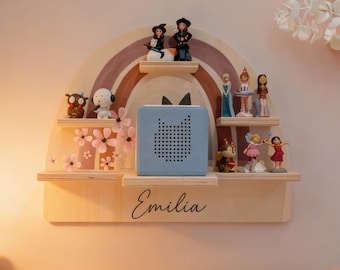 Étagère Tonie, décoration pour chambre de fille, cadeau de baptême, cadeau pour le 1er anniversaire, décoration pour chambre de bébé, Toniebox 2, Étagère Tonie
