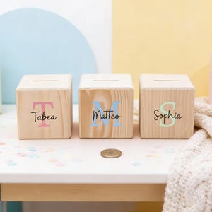 Spardose personalisiert, Spardose, Spardose Kind, Personalisierte Spardose, Spardose Holz, Spardose Baby, Spardose mit Namen