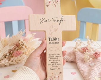 Taufgeschenk Mädchen, Taufkreuz Mädchen, Taufe Blumen, Segensfest Mädchen, Taufe Mädchen, Taufe, Geschenk Taufe