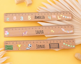 Lineal Einschulung, Lineal personalisiert, Lineal Fußball, Lineal Einhorn, Einschulung Geschenk, Schultüte Füllung, Lineal 30 cm