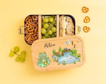 Kinderbrotdose, Brotdose personalisiert, Geschenke Kinder, Edelstahl Brotdose, Vesperdose, Lunchbox, Kindergarten, Einschulung