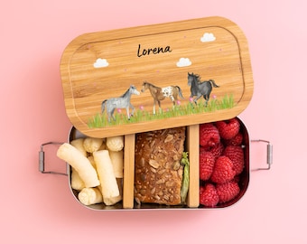 Brotdose Pferde, Brotdose Mädchen, Brotdose Einhorn, Brotdose Kinder, Schulanfang Mädchen, Kindergarten Brotdose, Kindergeschenke, Vesperbox