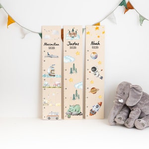 Messlatte Junge, Messlatte Autos, Messlatte Drache, Kinderzimmer Weltall, Wachstumsskala Holz, Kinderzimmer Autos, Taufe Junge