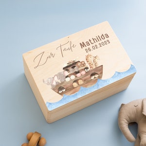 Erinnerungskiste Taufe, Erinnerungskiste Baby, Erinnerungsbox Taufe, Taufe, Taufe Geschenk, Holzkiste Taufe, Taufkiste, Taufbox