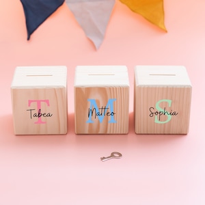 Spardose personalisiert, Spardose, Spardose Kind, Personalisierte Spardose, Spardose Holz, Spardose Baby, Spardose mit Namen