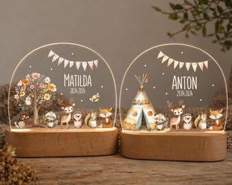 Nachtlicht Baby, Geschenk Geburt, Babygeschenke, Geburt, Baby gift, Nachtlicht personalisiert, Taufe, Geburt Geschenk Junge, Babylampe