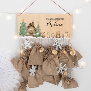 Adventskalender, Adventskalender zum Befüllen, Adventskalender Kinder, Adventskalender Holz, Kinder Adventskalender
