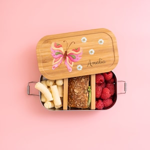 Brotdose Kinder personalisiert, Schulanfang Mädchen, Brotdose Grundschule, Kinder Geschenke, Brotdose Edelstahl, Kita Kind Geschenk