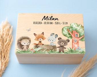 Erinnerungsbox Baby, Erinnerungskiste, Personalisierte Erinnerungskiste, Baby Geschenk personalisiert, Geburt Geschenk, Taufe