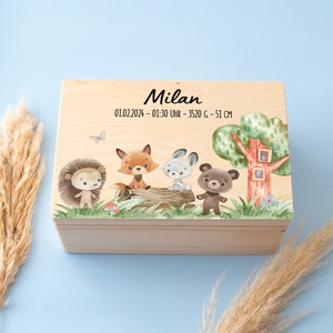 Erinnerungsbox Baby, Erinnerungskiste, Personalisierte Erinnerungskiste, Baby Geschenk personalisiert, Geburt Geschenk, Taufe