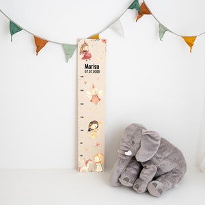 Messlatte Fee, Baby Messlatte, Messlatte Kinder, Ostergeschenk Mädchen, Wachstumsskala Holz, Kinderzimmer Einhorn, Taufe Mädchen, Osternest