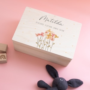 Erinnerungskiste Baby, Taufgeschenk Mädchen, Erinnerungsbox Baby, Geschenk Geburt, Baby Mädchen, Baby gift, memory box