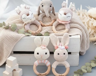 Babygeschenk Geburt, Baby, Babyrassel, Rassel Baby, Baby Geschenk, Greifling, Geschenk Geburt, Taufgeschenk, Geburt