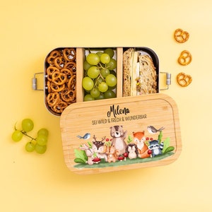 Brotdose Kindergarten, Brotdose personalisiert, Kindergeschenke, Edelstahl Brotdose, Vesperdose, Lunchbox
