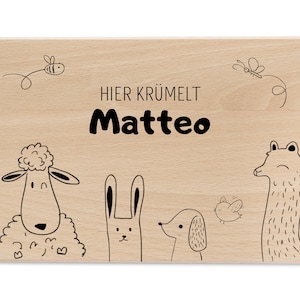 Breakfast board personalized, boards personalized, baby gift birth, wooden board personalized, breakfast board children