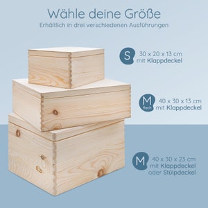 Erinnerungskiste Baby, Babybox groß, Erinnerungskiste groß, Babygeschenk Geburt, Erinnerungskiste Bär, Taufe Geschenk zdjęcie 4