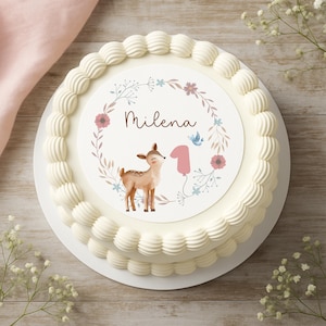 Decorazione per torta, decorazione per torta per bambini, compleanno bambini, decorazione per torta commestibile, decorazione per il 1° compleanno, decorazione per torta, compleanno bambina