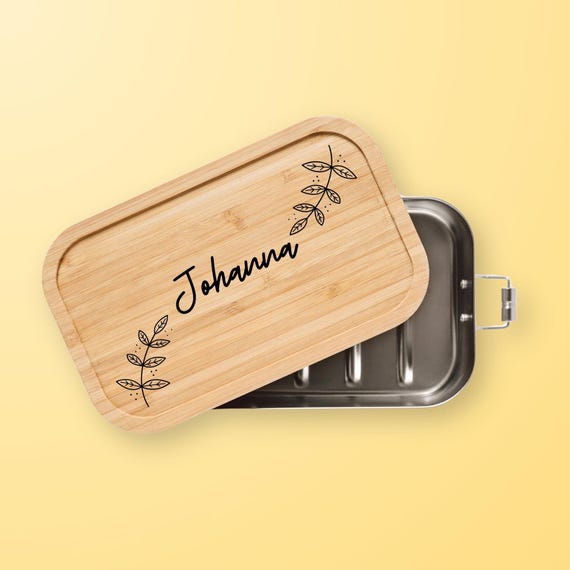 Edelstahlbrotdose, Brotdose Edelstahl, Brotdose Mädchen, Brotzeitbox Personalisiert, Einschulung, Personalisierte Lunchbox