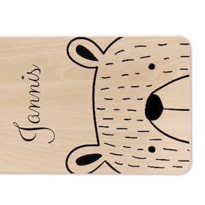 Personalized breakfast board, personalized board, baby gift birth, personalized wooden board, breakfast board children