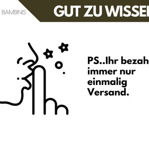 Op de afbeelding: Zwart-witte illustratie van een persoon die niest met sterren en stippen die uit hun mond komen. De tekst luidt "PS...Ihr bezahlt immer nur einmalig Versand."