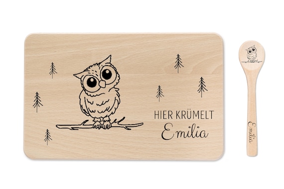 Geschenk Geburt, Frühstücksbrett personalisiert, Brettchen personalisiert, Babygeschenk Geburt, Brettchen, Holzbrett