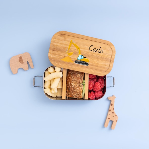 Brotdose Bagger, Vesperbox, Bagger Brotdose, Schulanfang Junge, Kindergarten Junge, Geschenke für Jungen, Kindergarten, Vespesperdose