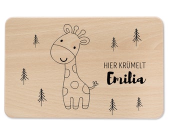 board giraffe, baby cadeau gepersonaliseerd, cadeau geboorte, board gepersonaliseerd, cadeau 1e verjaardag