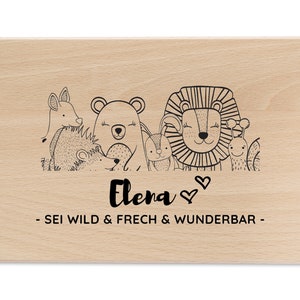 Frühstücksbrett personalisiert,  Brettchen personalisiert, Baby Geschenk Geburt, Holzbrett personalisiert, Frühstücksbrettchen Kinder