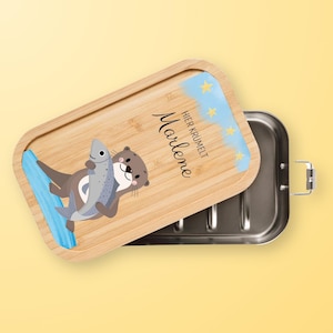 Brotdose Kindergarten, Brotdose Otter, Personalisierte Vesperdose, Kindergarten Geschenk, Brotdose Kinder, Brotdose mit Namen