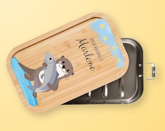 Brotdose Kindergarten, Brotdose Otter, Personalisierte Vesperdose, Kindergarten Geschenk, Brotdose Kinder, Brotdose mit Namen