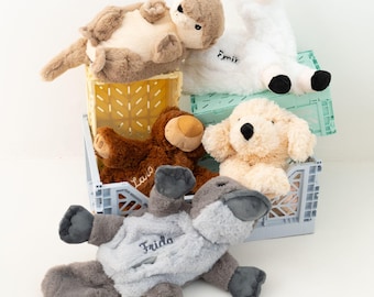 Warmies, Wärmekissen Baby, Wärmflasche, Kirschkernkissen Baby, Warmie personalisier, Wärmflasche Tier