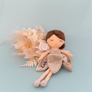 Plush toy fairy, personalized cuddly toy, baby stuffed toy, fairy, gift for birth girl, cuddly toy doll image 2