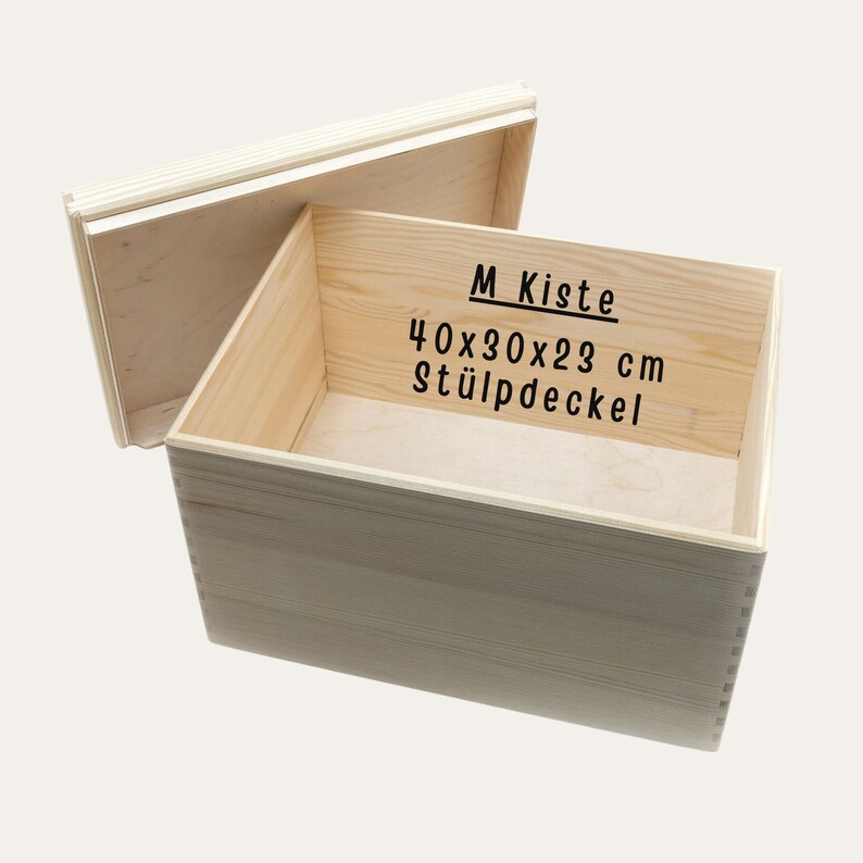 Erinnerungsbox Holz, Holzkiste mit Deckel, Erinnerungskiste Holz, Baby Erinnerungskiste, Holzkiste, Erinnerungskiste groß Bild 4