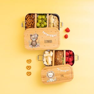 Brotdose Kinder, Brotdose personalisiert, Brotdose Löwe, Schulanfang, Lunchbox, Vesperdose, Brotdose Kindergarten