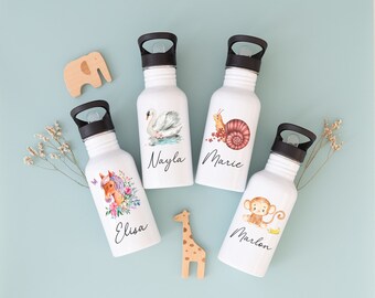 Trinkflasche Pferd, Trinkflasche personalisiert, Trinkflasche personalisiert Kinder, Einschulung Geschenk, Kindergarten Flasche