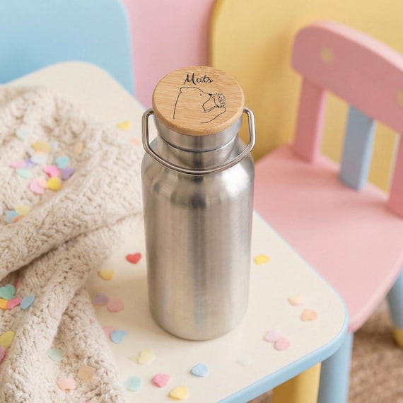 Trinkflasche, Trinkflasche Kinder, Trinkflasche personalisiert, Trinkflasche Edelstahl, Kindertrinkflasche, Personalisierte Geschenke