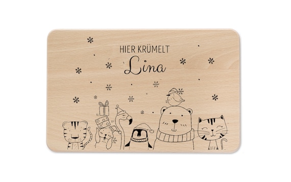 Frühstücksbrett personalisiert,  Brettchen personalisiert, Baby Geschenk Geburt, Holzbrett personalisiert, Frühstücksbrettchen Kinder