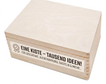 Holzkiste, Holzkiste mit Deckel, Holzbox, Rohlinge Holz Schachtel, Erinnerungskiste Rohling, Erinnerungsbox, wood box