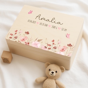 Erinnerungskiste Baby, Taufgeschenk Mädchen, Erinnerungsbox Baby, Geschenk Geburt Mädchen, Baby Mädchen, Baby gift, memory box